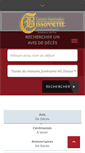 Mobile Screenshot of centrefunerairebissonnette.com